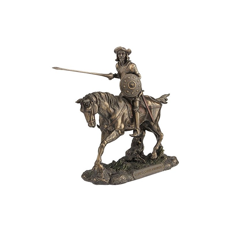 US 9.13 Inch Don Quixote Novel Writer Cold Cast Bronze