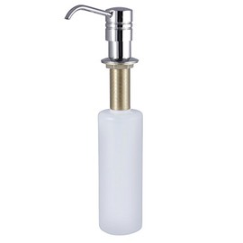 Kingston Brass SD2616 Straight Nozzle Metal Soap Dispenser, 11-3/16 inch Length, Polished Nickel