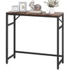 Livofloral Narrow Console Table, 29.5" Entryway Table with 2 Support