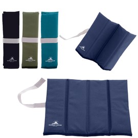Outdoor World Folding Sit Mat – Thermally Insulated Waterproof Portable Seat Pad – Lightweight Padded Camping, Hiking, Festival & Outdoor Cushion – Compact Foldable Design, Easy Clean (Navy X-Large)