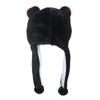 JK Home 2-in-1 Hat with Earflaps Scarf Set Cute Plush