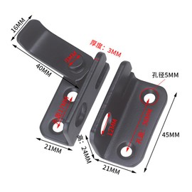 Door Bolt,Stainless Steel Matte Black Gate Locks Vintage Decorative Hasp Latch Set Outdoor Door Latch Flip Door Sliding Latch for Wooden Gates Bathroom Garden Shed Garage Door Cupboard(Open on Left)