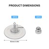 ASOFTY Pack of 10 M8 Suction Cups with Thread, Diameter