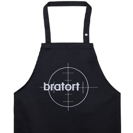 EXPRESS-STICKEREI Barbecue Apron Funny – with Saying Funny Cooking Apron BBQ Apron for Women / Men with Embroidered Saying Adjustable Bib Apron Kitchen Apron Gift Grill Fan BBQ Father's Day, Bratort