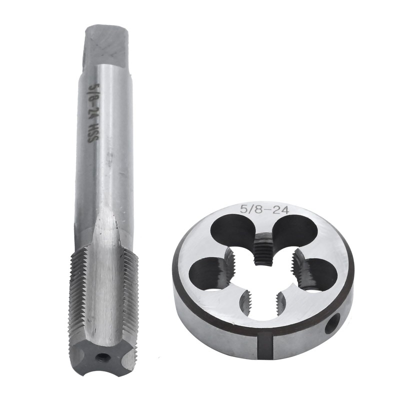 Aynaxcol 5/8"-24 UNEF HSS Tap and Die Set Machine Thread