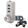 3 Dial Combination Cam Lock with MK Override Key, 5/8"