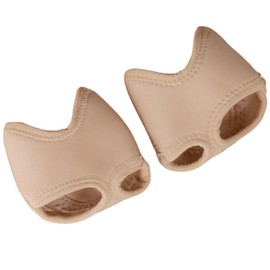 Baisdan Toe Undies for Dance, Half Sole Toe Thongs for Lyrical Dance Contemporary Shoes, Nylon Foot Undies Footwear, 1 Pair, Champagne, Large