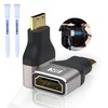 YIMATEECO Mini HDMI to HDMI Adapter 8K, 2Pack HDMI Male