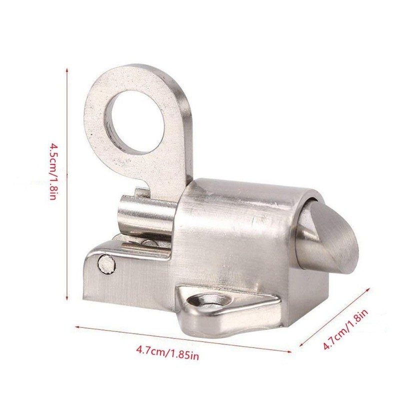 Urjumpea Door Latch Lock Stainless Steel Security Pull Ring Spring