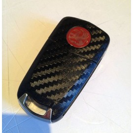Vauxhall Astra/Corsa / Zafira/Vectra Carbon Fibre Flip key sticker decal (Carbon Fibre)
