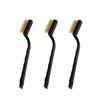 SUJAYU 3 Pack Rust Remover, Small Wire Brush, Brass Brushes