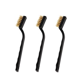 SUJAYU 3 Pack Rust Remover, Small Wire Brush, Brass Brushes for Cleaning, Brass Tool Rust Remover for Metal (3 Pieces)