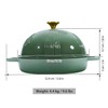 Flavehc Bread Oven Cast Iron Bread Dutch Oven with Cloche