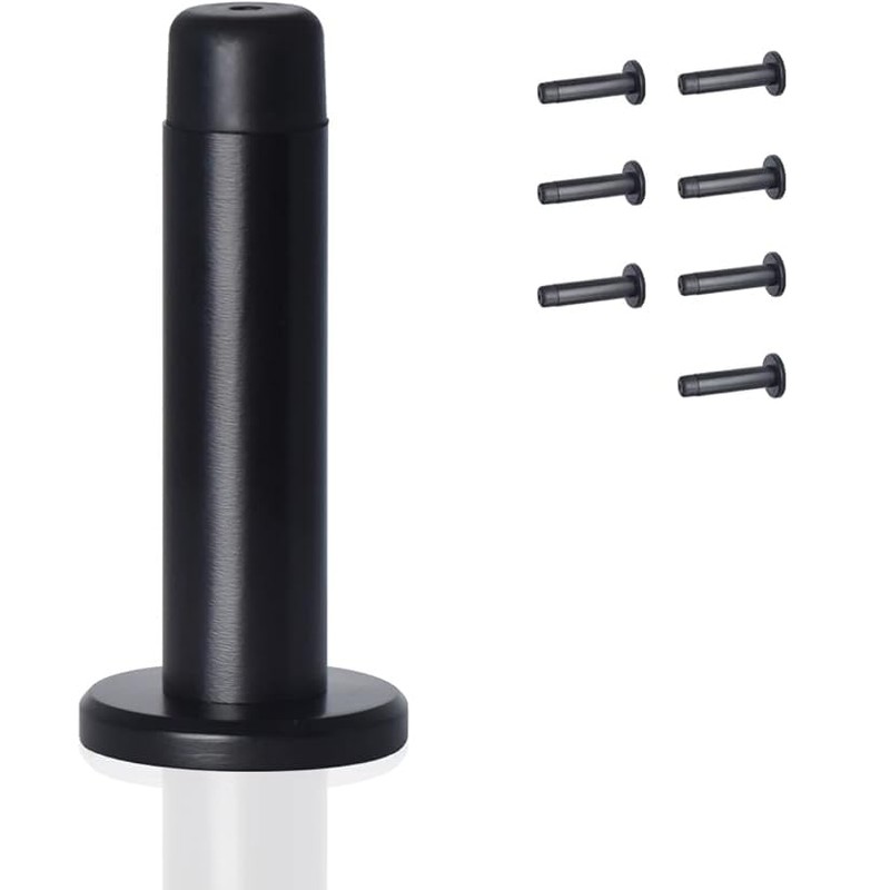 HOMOTEK 8 Pack Heavy Duty Solid Rigid Door Stops Bumper