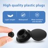 10 Pcs Black 10mm Diameter Rubber Hole Plug Silicone Snap