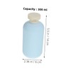SHOWERORO Cosmetics Dispensing Bottles 4pcs Plastic Travel Shampoo Bottles Reusable