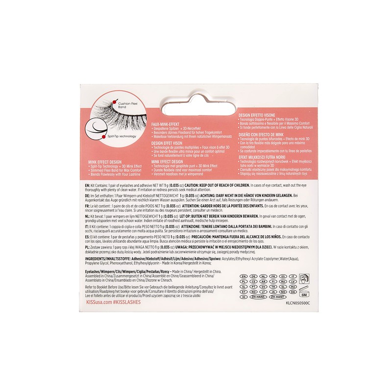 Kiss Lash Couture Naked Drama Collection #96741 KLCN05C False Eyelashes