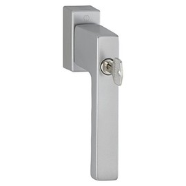 HOPPE TOULON Secustik Window Handle Lock Cylinder VK 32-42 mm Anodised Silver