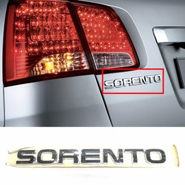 SORENTO Logo Rear Trunk Lid Gold Emblem For KIA 2011-2014 Sorento R OEM Parts