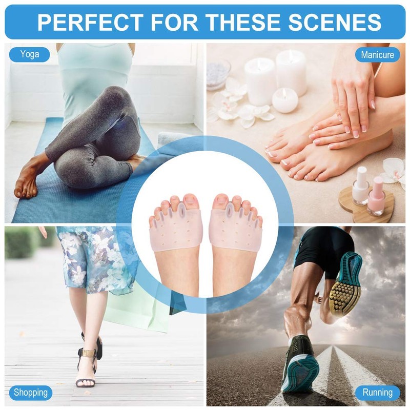 DOACT 3-Hole Bunion Corrector Protector with 5-Hole Big Toe Straighteners,