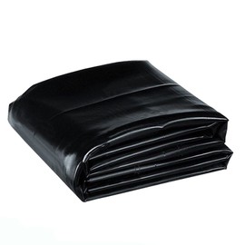 INTBUYING Pond Liner 12Mil 20x30 ft Flexible Geomembrane Dam Liner Pond Skins HDPE Black Liner for Outdoor Ponds Water Garden and Fish Pond