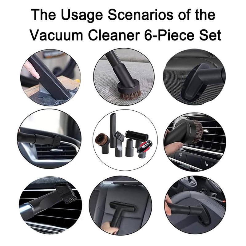 Veehaolu 6Pcs Vacuum Attachments Set, Compatible with Kar cher Vacuums,