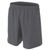 A4 Men's Woven Lightweight 7" Inch Soccer Shorts, Medium, Graphite