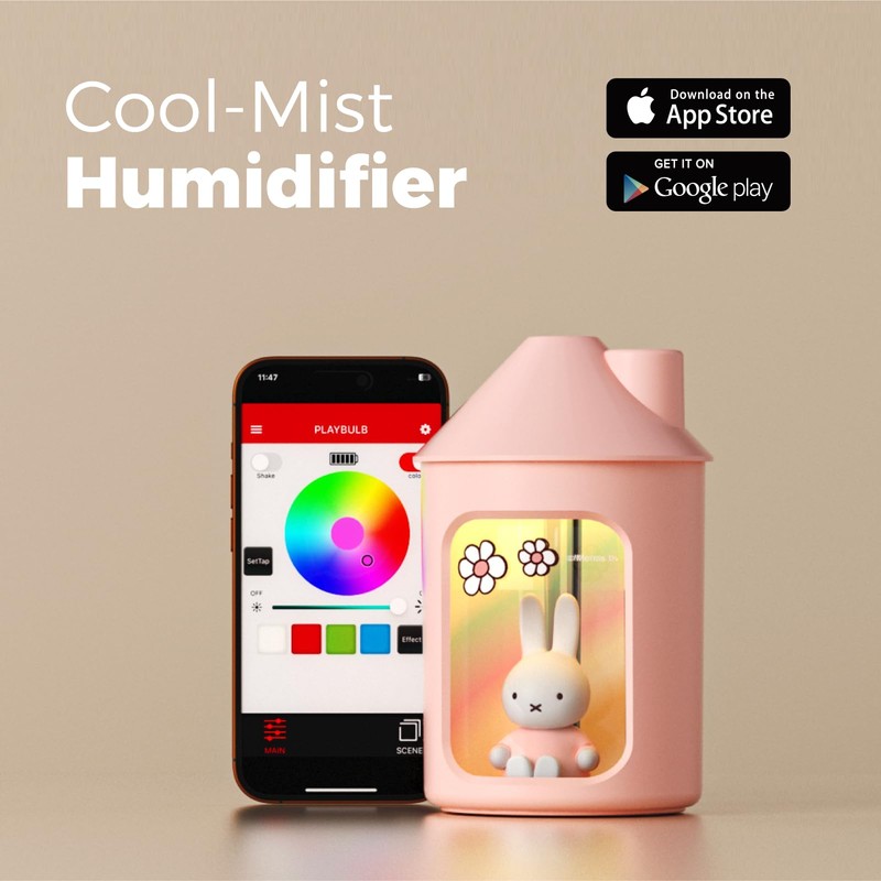 Mipow X Miffy Double Spray Humidifier 2.0 Smart App-Control RGB