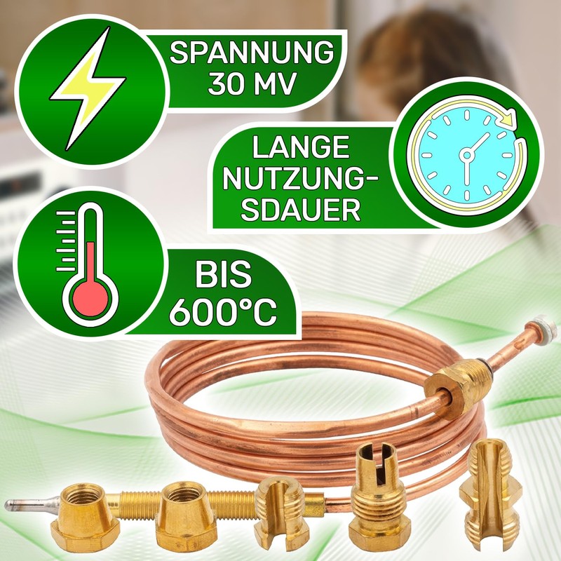 Universal Thermocouple for the Oven with 5 Nuts of Length