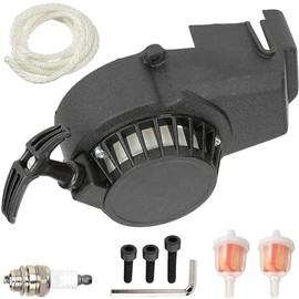 ZAMDOE Recoil Starter Pull Start for 43cc 47cc 49cc 2 Stroke Engine Pocket Coolster QG50 moto for Syx 50cc for SSR SX50 Mini Dirt Bike Pocket Rocket Bike Moto Quad ATV Parts