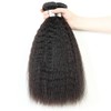 100% Cabello Humano Rizado Recto Paquetes Tejer Yaki Recto 3