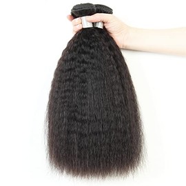 100% Cabello Humano Rizado Recto Paquetes Tejer Yaki Recto 3 Paquetes 10 12 14 Pulgadas Sin Procesar Extensiones De Cabello Virgen Brasileño Paquetes 