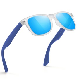 FEIDUSUN Sunglasses Men Polarized Sunglasses for Mens and Womens,Black Retro Sun Glasses Driving Fishing UV Protection