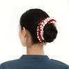Accesorios para el cabello de estilo indio hechos de flores