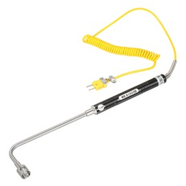 MECCANIXITY K Type Surface Thermocouple Temperature Probe Sensor Stainless Steel -58 to 932°F (-50 to 500°C) 5.1ft 15x155x65mm