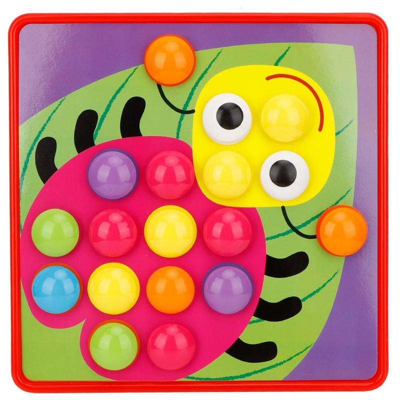 Preschool Children Mushroom Button Nail Intelligent Learning Funny Toy Gift