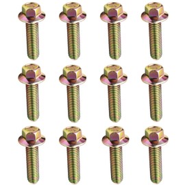 (12 pcs) 75120 Exhaust Manifold Bolts Hardware Kit Grade 10.9 fits LS1 LSX LS2 LS3 LS6 LS7 Exhaust Header Bolts Anti-Corrosion for 03413B 11518860 11609481 6506775AA 6507423AA & Fits Chevy Gmc Buick