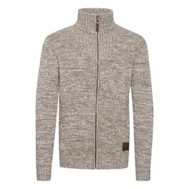 !Solid Pomeroy Men's Cardigan Chunky Knit Pullover with Stand-Up Collar - Dune (5409) Plain, size: m