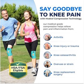 Modvel ELITE Knee Brace for Men & Women – Patella Gel Pads & Side Stabilizers for ACL, Meniscus Tear, Arthritis & Injury Recovery – Maximum Support for Running, Sports & Joint Pain Relief