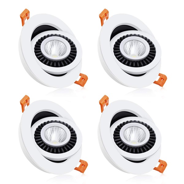 YGS-Tech 3.5 Inch LED Recessed Lighting Dimmable Downlight, 7W (70W