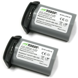 Wasabi Power Battery (2-Pack) for Canon LP-E19, LP-E4N