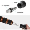 Universal Rubber Feet Tripod Spike Non-Slip Tripod Feet Stainless Steel