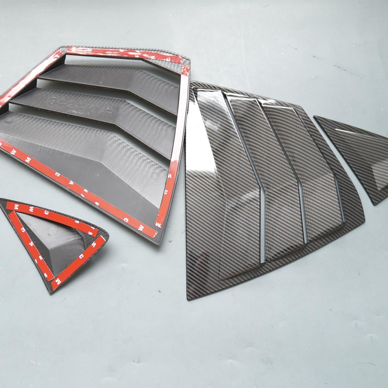 ZiWen Sport Style Quarter Window Scoops Louvers for Toyota Camry