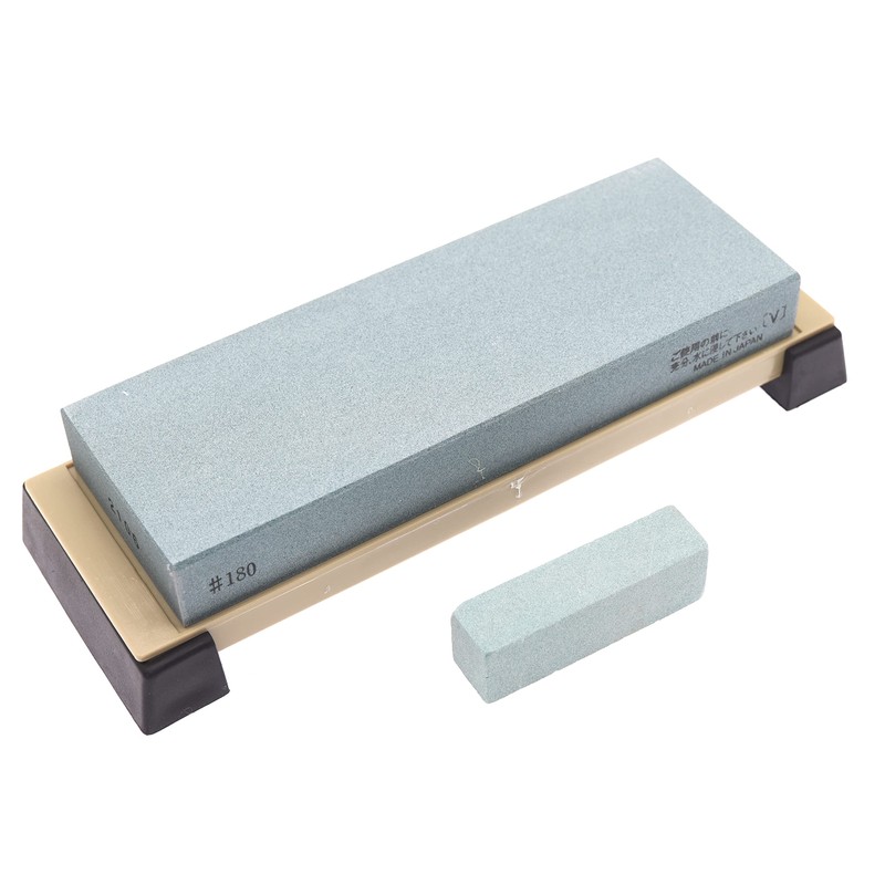 Suehiro General Use 荒砥 Stone Green, PC Stand with Rubber