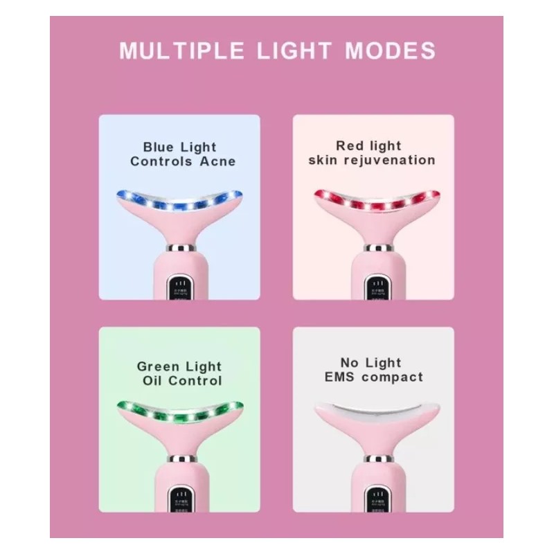 Beauty Instrument Kit Sin Papada Y Sin Arrugas, Ems Galvanic