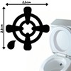 Toilet Stickers - 8 Pieces (4 Designs) Pee Target -