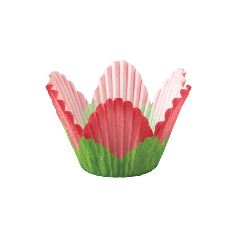 Wilton Standard Petal Cup, Pack of 24, Red