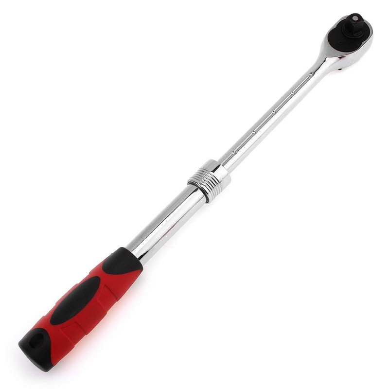 ChgImposs 1/2-Inch Drive Standard Ratchet Wrench, 72-Tooth Extendable Telescopic Socket