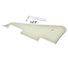 KAISH Aged White 3 Ply LP Guitar Pickguard with Chrome