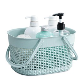 MFEXNWSRZ Multi-Purpose Portable Caddy - Plastic Organizer for Bathroom, College Dorm, Kitchen, Camp, Gym (Blue)